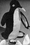 crocheted penguin