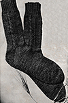 Cable Clock Men's Socks Pattern